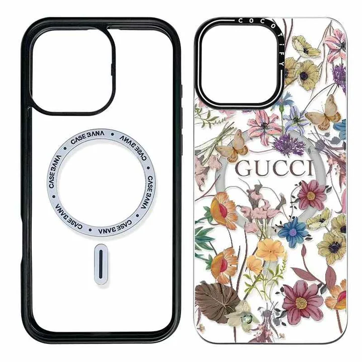 GUCCI iphone16ケース ワイヤレス充電対応