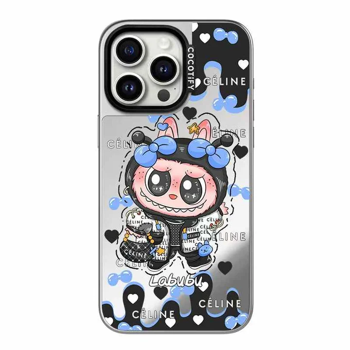 ルイヴィトンiphone16 plusケース アニメ風 キャラクター