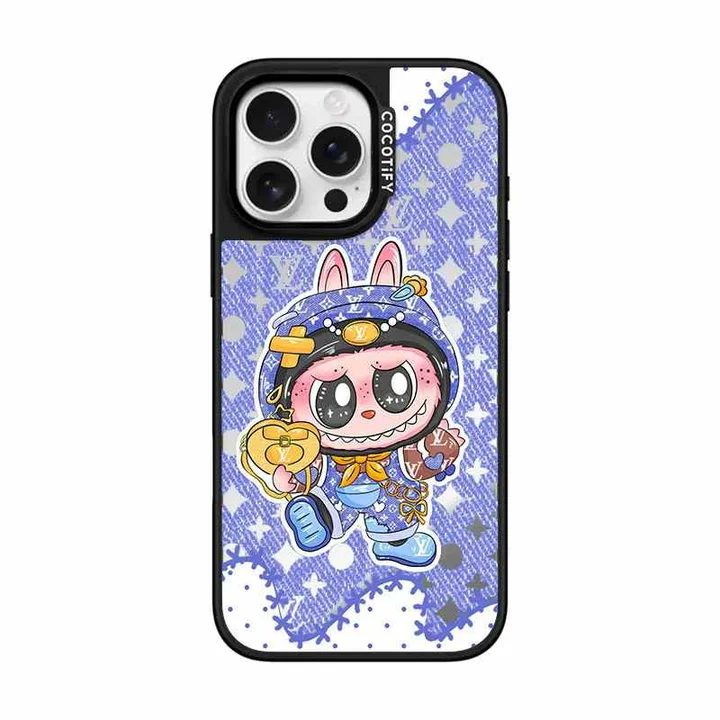 ルイヴィトンiphone16 plusケース アニメ風 キャラクター