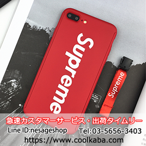 Supreme iphone ケース Red 8plusiPhoneケース